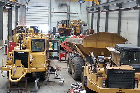 Our well-equipped shop allows us to repair and maintain your fleet of heavy equipment.